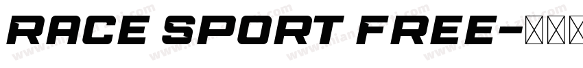 Race Sport Free字体转换